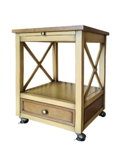 Тумба на колесиках, с выдвижным столиком.