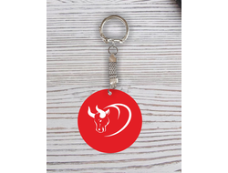 Брелок символика "Быка" с гравировкой №41