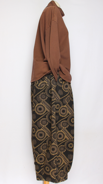 Джемпер вареный хлопок "Девушка" кофе, зеленый, черный до р.54