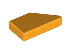 Tile, Modified 1 x 2 Wedge Left, Bright Light Orange (5091 6510136)