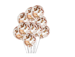 10 воздушных шаров с конфетти