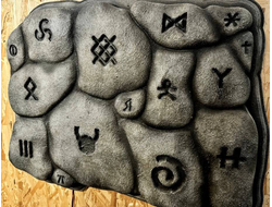 Panel with runes