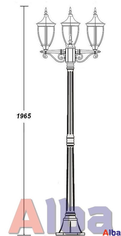 Coventry 91508B Парковый светильник