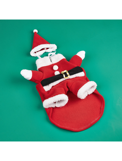 Новогодний костюм Санты для собак и кошек