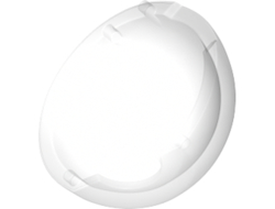 Cylinder Hemisphere 2 x 2 with Cutout, Trans-Clear (61287 / 4518410 / 6250350 / 6375430 / 6414564)