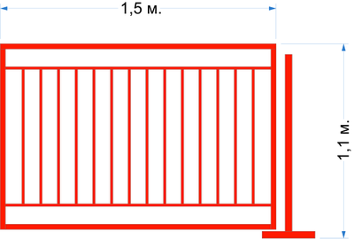 Ограждение для аттракционов по  ГОСТ 33807-2016