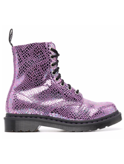 Ботинки Dr. Martens 101 металлик фиолетовые женские