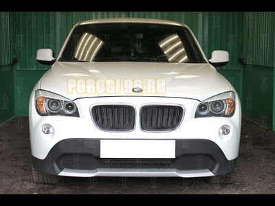 Защита радиатора BMW X1 I E84 2009-2012 (3D) black PREMIUM