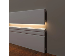 Напольный плинтус Decor-Dizayn DD723, для покраски, влагостойкий, ударопрочный, 2 метра