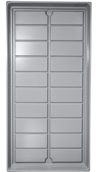 Гидропонный поддон с канавками 1250x550x50 ИЗ ПЛАСТИКА 4 ШТ. в комплекте
