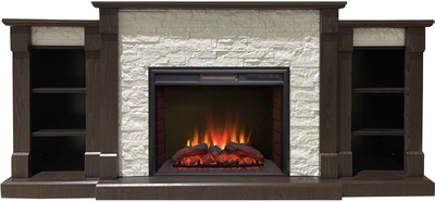 Электрокамин Моника LUX AO M2 с очагом Sparta 25.5 LED