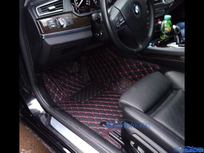 3D коврики в салон BMW 7 серия из экокожи