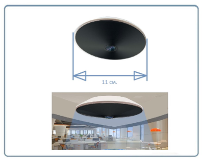 Потолочная - настенная WiFi/LAN видеокамера панорамная с DVR, 960P HD (YooSee)
