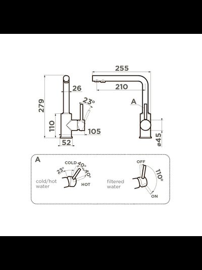 Смеситель OMOIKIRI NAKAGAWA 2 PLUS BE