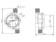 Насос солнечный циркуляционный TD5/PV-A17-2504-M (DC, 12/24 В)