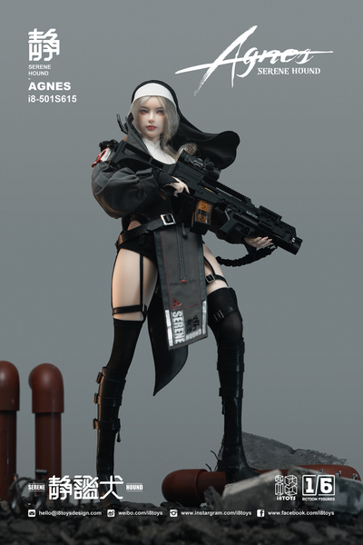 ПРЕДЗАКАЗ - Боевая монахиня Агнес  - Коллекционная фигурка 1/6 Holy Light Serene Hound Agnes (I8-501S615) - I8TOYS ?ЦЕНА: 29500 РУБ.?