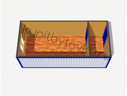 Блок-контейнер с перегородкой 6х2,4 м