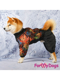 Комбинезон Листья черный