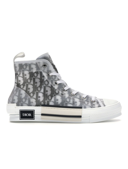 Кеды Converse Dior (Конверс Диор) серые высокие Dior B23 оригинал