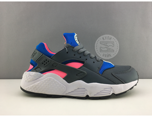 Nike huarache gray and pink sales