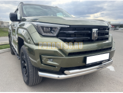 Защита переднего бампера двойная Папа Тюнинг d76/60 для TANK 400 2023-