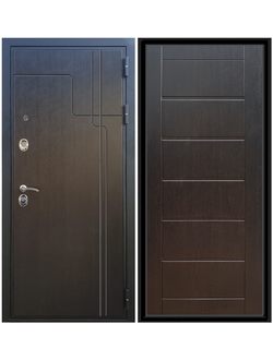 Дверь входная Рекс Премиум-246 Венге / СИТИ 6 мм Венге