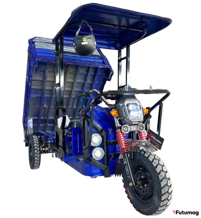 Электротрицикл грузовой ASL D4 CAB 1800 72V 68Ah