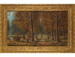 Муравьев В.Л. Осенняя аллея. Первая треть ХХв. Холст, масло 45Х76 (1228)