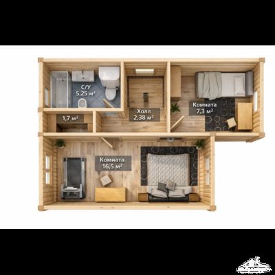 Лесной 113м2 8х8