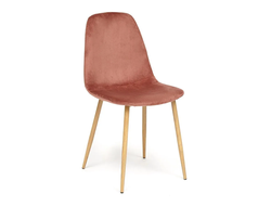 СТУЛ BREEZE (mod. 4724) коралловый/натуральное дерево