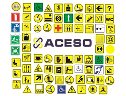 Информационный знак 100х100 мм, плоский, пластик