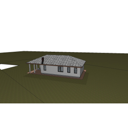 Одноэтажный дом с тремя спальнями 140м² (S110)