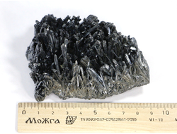 Антимонит, эстетичная друза кристаллов, Китай (92*75*43, 303 г) №18454