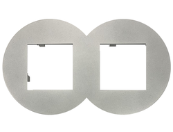 Рамка 2 поста алюминий Siza Vieira - Quadro 45 - Efapel 43920 TAL