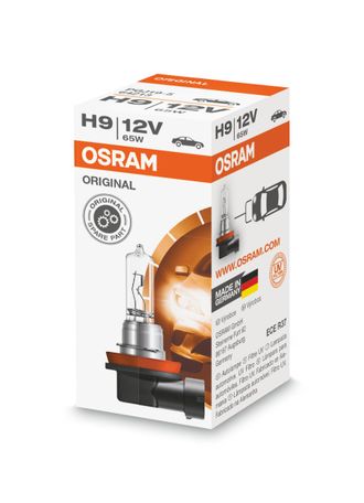 Лампа автомобильная галогенная Osram ORIGINAL H9 PGJ19-5 12V 65W 64213