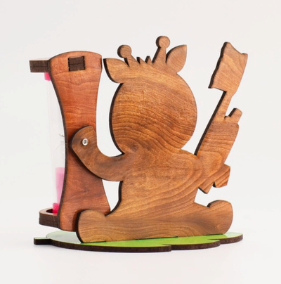 Песочные часы для чистки зубов "Жираф", таймер 3 минуты