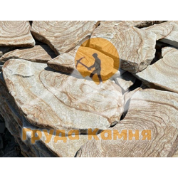 Камень плитняк тигровый песчаник галтованный