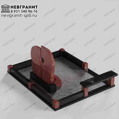 Гранитный комплекс 26 ограда гранитная