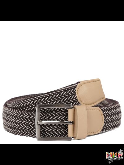 FR12PU-beige/brown FABRETTI Ремень жен/муж текстиль