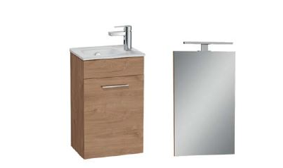 Комплект мебели VITRA MIA, 40 см, с дверцами, золотой дуб, 67089