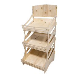 (МКФ0400) Мебель-конструктор из фанеры напольный стеллаж "Юлий"