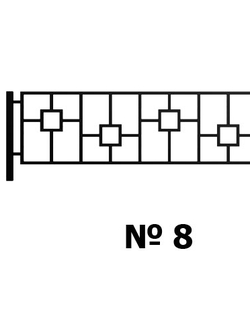 Оградка на могилу 8
