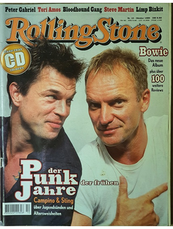 Rolling Stone Germany Magazine October 1999 Sting, Campino,David Bowie Иностранные журналы, Intpress