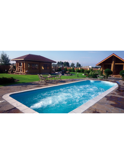 Композитный бассейн 10,9 х 3,7 х 1,26-1,64 "Ле Ман" Franmer