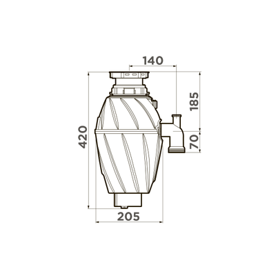Измельчитель пищевых отходов  NAGARE 1000