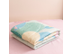 Комплект постельного белья Сатин со стеганым одеялом цвет Flowers 100% хлопок размер 150*210 см(180*220 см) OBK009
