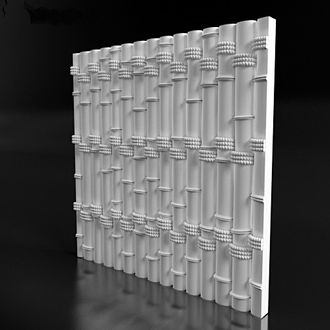 Гипсовая 3D панель - Bamboo