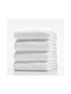 Белое махровое крестильное полотенце 70х140 см