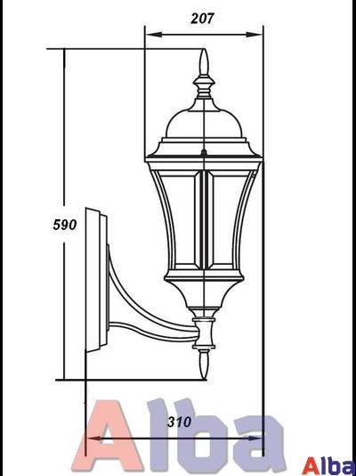 Astoria 301 L BG Парковый светильник