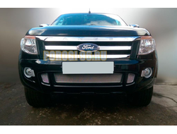 Защита радиатора Ford Ranger 2012- chrome PREMIUM